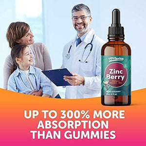 ZincBerry Immune Support for Kids - Elderberry with Zinc and Vitamin C for Kids & Toddler Vitamins - Liquid Kids Zinc Supplements - Organic Zinc for Kids & Elderberry Kids Vitamins Immune Support