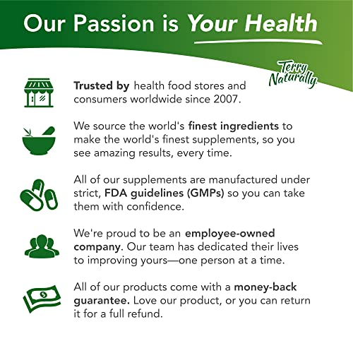 Terry Naturally Ashwagandha EP35, 60 Capsules - 125 mg Ashwagandha - Powerful Adaptogen - Reduce Stress, Promote Sleep, Support Energy & Endurance - Non-GMO, Vegan - 60 Servings