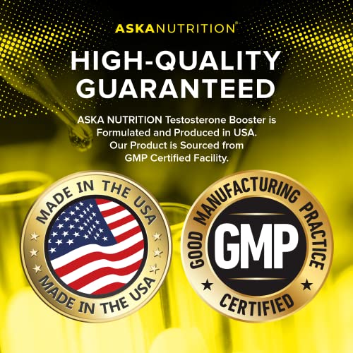 Testosterone Booster for Men - Male Enhancing Supplement with Horny Goat Weed & Tongkat Ali - Muscle Builder Enlargement Pills - Natural Test Booster Increased Desire, Energy, Stamina, Libido (2 PACK)