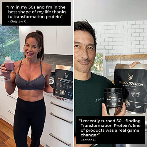 Transformation Vanilla Protein Powder | 30G Multi-Protein Superblend | Collagen Peptides, Egg White & Plant Blend | MCT Oil | BCAA Amino Acids | Probiotics & Enzymes | Low Carb Shake for Men & Women