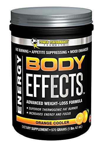 Power Performance Products, Body Effects, Pre Workout Supplement - 570 Grams (Orange Cooler)