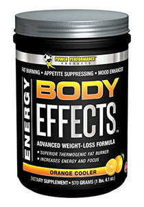 Power Performance Products, Body Effects, Pre Workout Supplement - 570 Grams (Orange Cooler)