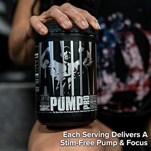 Animal Pump Pro Powder – Non Stimulant Preworkout – Pump & Cell volumization with Added Sea Salt for Electrolytes – 20 Servings - Strawberry Lemonade