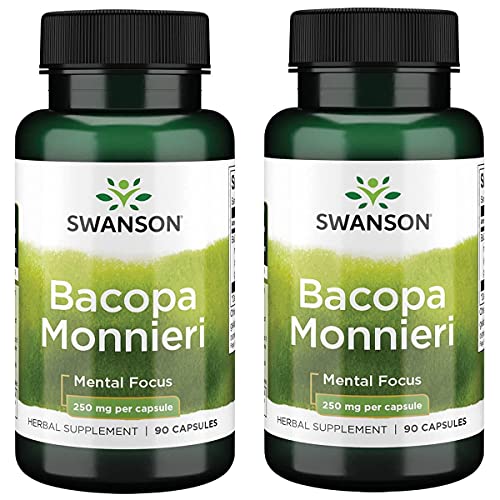 Swanson Bacopa Monnieri Extract Bacognize 250 Milligrams 90 Capsules 2 Pack