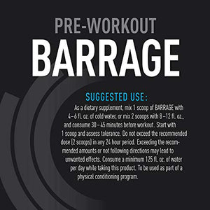 Core Active Barrage Pre Workout - Pre-Workout for Men and Women with Creatine, Beta-Alanine, Agmatine Sulfate, and Caffeine - Pump Up Your Workout with Intense Energy and Focus - Orange (30 Servings)