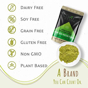 Elevated State Hemp Protein Powder - 32 Fl. Oz. Plant Based Fiber Protein Powder with Amino Acids and Antioxidants - Vanilla Cookie Flavor - Paleo, Keto, and Vegan-Friendly - Locally Sourced in USA