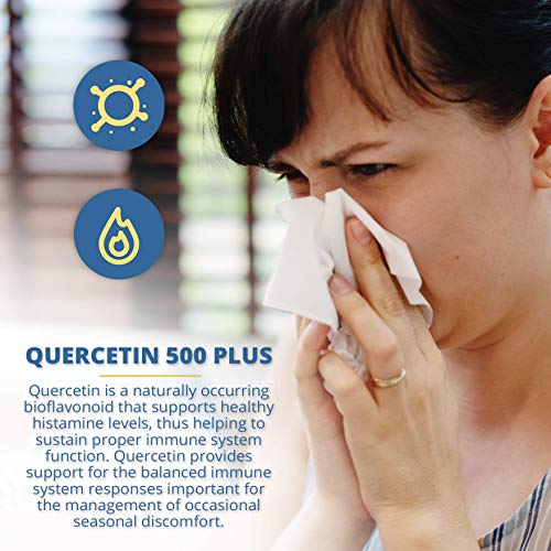 Vitamin Discount Center Quercetin 500 Plus, with Vitamin C, Bromelain and Turmeric, 100 Tablets