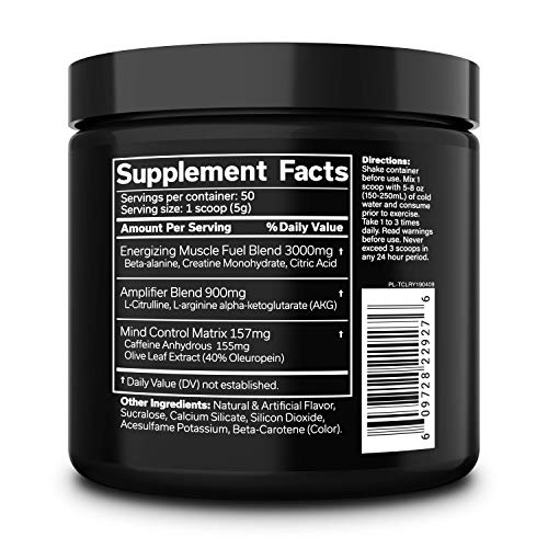 JNX Sports The Curse! Pre Workout Supplement - Intense Energy & Focus, Instant Strength Gains, Enhanced Blood Flow - Nitric Oxide Booster with Creatine & Caffeine - Men & Women | Lemon Rush | 50 SRV