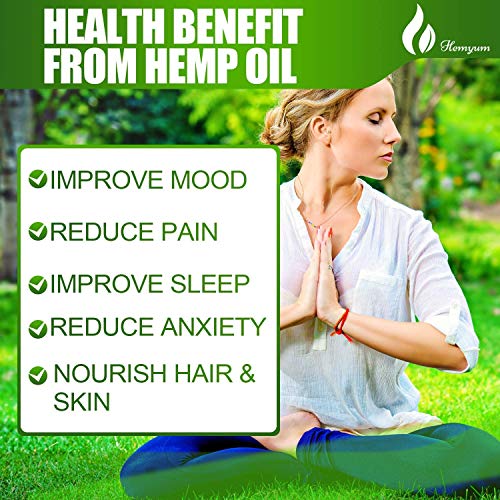 (3 Pack) Organic Hemp Oil for Pain Relief and Inflammation - 1,000,000 mg Extra Strength Hemp - for Anxiety & Stress Relief - Supports Sleep, Focus, Relaxation - Zero Cbd - Organically USA, Non-GMO