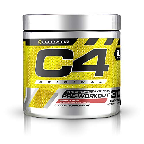 C4 Original Pre Workout Powder Fruit Punch | Vitamin C for Immune Support | Sugar Free Preworkout Energy for Men & Women | 150mg Caffeine + Beta Alanine + Creatine | 30 Servings