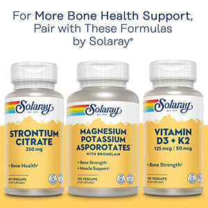 Solaray Calcium Magnesium Zinc, Strong Bones & Teeth, Heart, Nerve & Immune Function Support, 68 Servings, 275 VegCaps