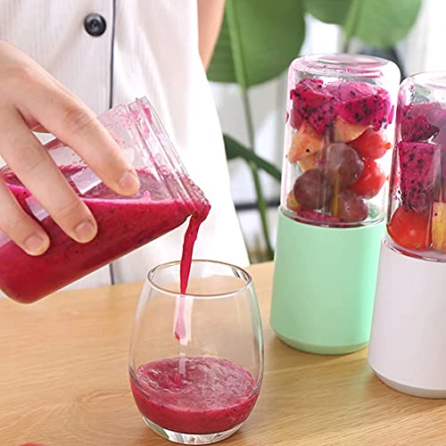 280mL Electric Juicer Lemon Juice Extractor USB Rechargeable Portable Mini Food Blender Juice Maker Mixer Machine Quick Juicing (280ml White)