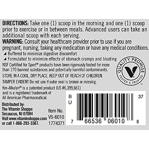 True Athlete Kre Alkalyn Helps Build Muscle, Gain Strength Increase Performance, Buffered Creatine NSF Certified for Sport (3.5 Ounces Powder)