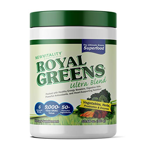 Royal Greens Ultra Superfood | Healthy Veggie Powder with Probiotics, Enzymes, Antioxidants, Wheat Grass & Greens 10.75oz (30 Day Supply)