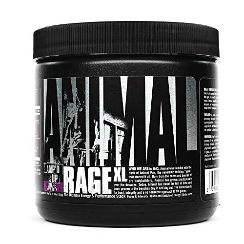 Animal Rage XL - Pre Workout Ultimate Energy and Performance Stack, Grape of Wrath, 30 (AM26)