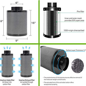 TopoGrow 4'x2' Grow Tent Complete Kit 600W Led Grow Light , Indoor 48"X24"X72" Growing Tent, 6" Ventilation Kit with Hydroponics Accessories for Plants Growing System Grow Setup Kit Tent Kit