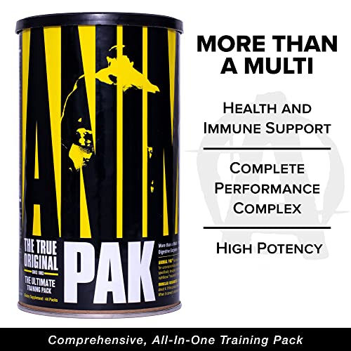 Animal Pak - The Complete All-in-one Training Pack - Multivitamins, Amino Acids, Performance Complex and More - For Elite Athelets and Bodybuilders - 30 Packs