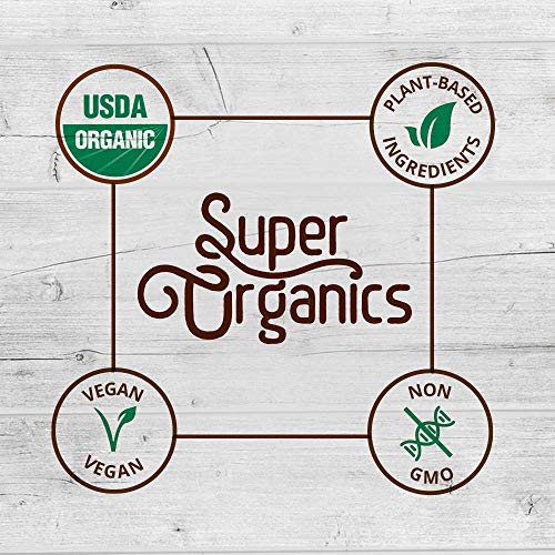 Super Organics Immunity Mushroom Blend | Turkey Tail, Lion’s Mane, Chaga & More | Organic Superfood Powder | Raw Superfoods | Whole Food Supplement – Gluten-Free, Vegan & Non-GMO, 4 oz