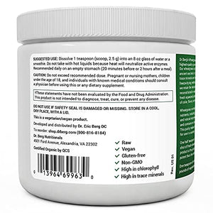 Dr. Berg's Wheatgrass Superfood Powder - Raw Juice Organic Ultra-Concentrated Rich in Vitamins & Nutrients - Chlorophyll & Trace Minerals - 60 Servings - Gluten-Free Non-GMO - 5.3 oz (1 Pack)