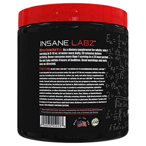 Insane Labz I am God Pre Workout, High Stim Pre Workout Powder Loaded with Creatine and DMAE Bitartrate Fueled by AMPiberry, Energy Focus Endurance Muscle Growth,25 Srvgs, Fruit Punch