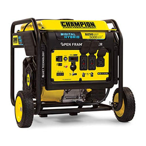 Champion Power Equipment 100519 6250-Watt Open Frame Inverter with Quiet Technology & Leviton 2711 30 Amp, 125/250 Volt, NEMA L14-30P, 3P, 4W, Locking Plug, Industrial Grade, Grounding - Black-White