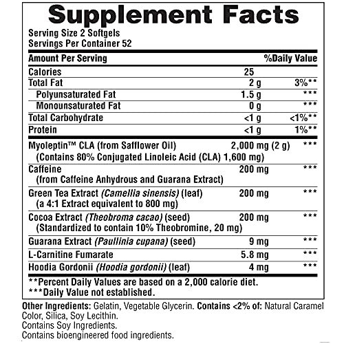 Puritans Pride Myoleptin Cla Extreme Softgels, 104 Count