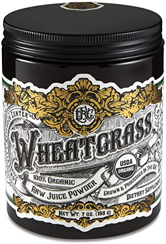 Longevity Research Center - Raw Organic Wheatgrass Juice Powder | 7 oz. (198 g) - Grown in The USA, Cold-Pressed and Ambient Temp. Spray-Dried - Live and Enzymatically Active