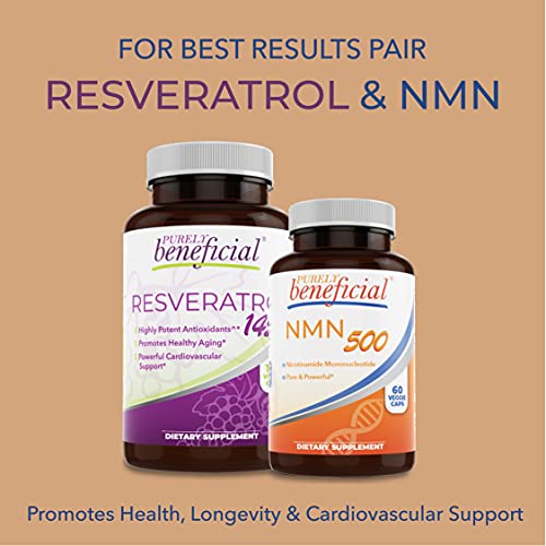 RESVERATROL1450 - 90day Supply, 1450mg per Serving of Potent Antioxidants & Trans-Resveratrol, Promotes Anti-Aging, Cardiovascular Support, Maximum Benefits (1bottle)