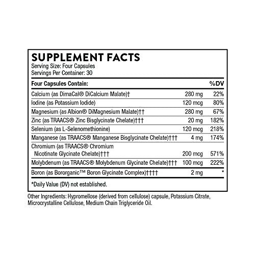 Thorne Research - BioMins II - Comprehensive Multi-Mineral Supplement Without Copper and Iron - 120 Capsules