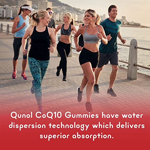 Qunol CoQ10 Gummies, 100 mg, Delicious Gummy Supplements, Helps Support Heart Health, 60 ct 2 Pack, Orange, 120 Count