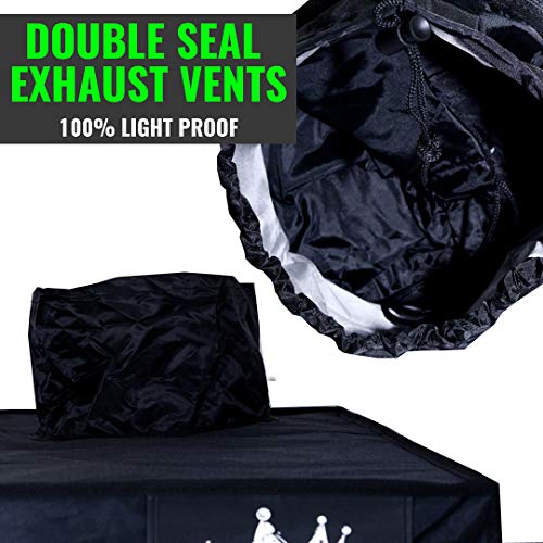 ULTRA YIELD 60"x60"x84" + 12" Extension Grow Tent - 1680D Mylar Professional Indoor Growing Tents - Use for Hydroponics Growing System - 5x5