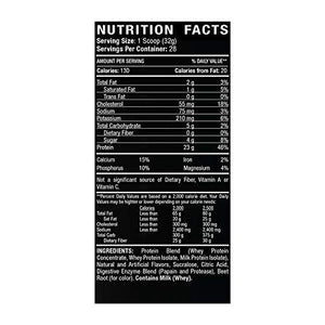Driven WHEY- Grass Fed Whey Protein Powder: Delicious, Clean Protein Shake- Improve Muscle Recovery with 23 Grams of Protein with Added BCAA and Digestive Enzymes (Strawberry Milkshake, 2 lb)