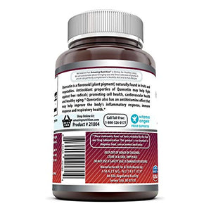 Amazing Formulas Quercetin-500 Mg,240 Veggie Capsules (Non-GMO,Gluten Free) Supports Cardiovascular Health-Helps Improve Anti-Inflammatory & Immune System-Supports Healthy Aging & Overall Health