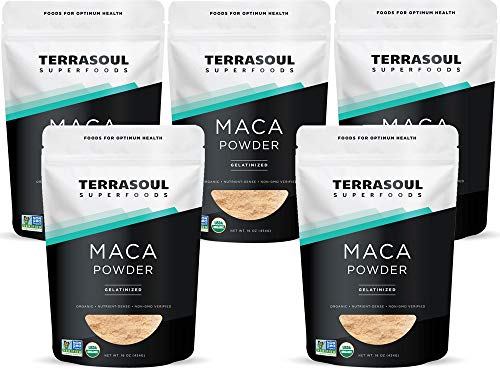 Terrasoul Superfoods Organic Gelatinized Maca Powder, 5 Lbs - Premium Quality | Supports Increased Stamina & Energy | Gelatinized for Easy Digestion