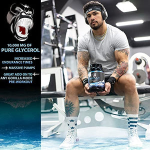 Gorilla Mode Glycerol Pre-Workout - Hydrating Pre-Workout Formula for Intense Pumps · Intramuscular Hyper-Hydration · Increased Power & Endurance / 1270 Grams (Lemon Lime)