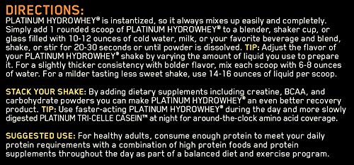 Optimum Nutrition Platinum Hydrowhey Protein Powder, 100% Hydrolyzed Whey Protein Isolate Powder, Flavor: Velocity Vanilla, 3.5 Pounds (Packaging May Vary)