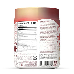 KOS Mushroom Coffee - Dark Chocolate Mocha Flavor - Organic Instant Coffee Mix with Reishi, Cordyceps, Lion's Mane, Chaga & Turkey Tail Mushrooms