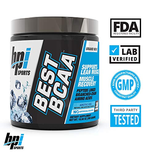 BPI Sports Best BCAA - The Building Blocks of Protein and Muscle - Post-Workout Recovery - Weight Loss Support - Arctic Ice, 30 Servings, 300 g