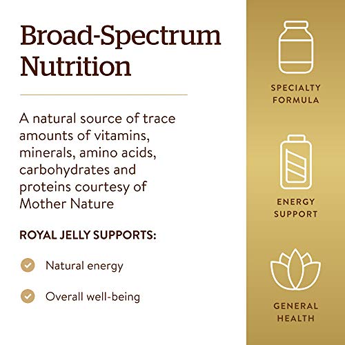 Solgar Royal Jelly "500", 60 Softgels - Nutritional Well Being - Natural Source of Vitamins, Minerals, Amino Acids, Proteins & Carbohydrates - Gluten Free, Dairy Free - 60 Servings