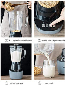 QIN Juicer Machines, Slow Masticating Juicer Extractor Easy to Clean, Quiet Motor, BPA-Free, Cold Press Juicer for Fruits and Vegetable