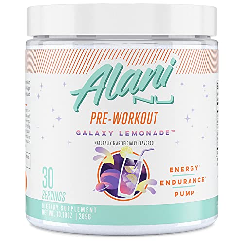 Alani Nu Pre-Workout Supplement Powder for Energy, Endurance, and Pump, Galaxy, 30 Servings (Packaging May Vary)