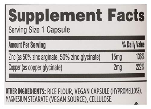 365 by Whole Foods Market, Zinc Chelated, 120 Veg Capsules