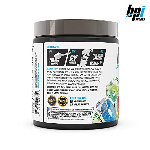 BPI Sports Best BCAA - BCAA Powder - Branched Chain Amino Acids - Muscle Recovery - Muscle Protein Synthesis - Lean Muscle - Improved Performance – Hydration – Sour Candy - 30 Servings - 10.58 oz.