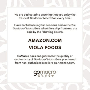 GoMacro MacroBar Organic Vegan Protein Bars - Peanut Butter Chocolate Chip (2.4 Ounce Bars, 12 Count)