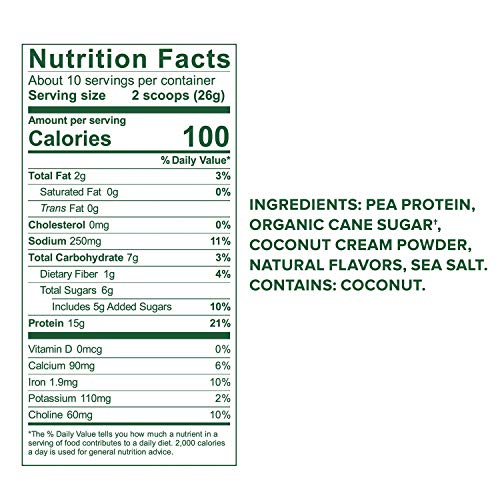 Vega Protein Made Simple - Caramel Toffee (10 Servings), 9.1 Oz - Delicious Plant Based Healthy Vegan Protein Powder - Stevia, Dairy & Gluten Free, Non GMO, No Gums