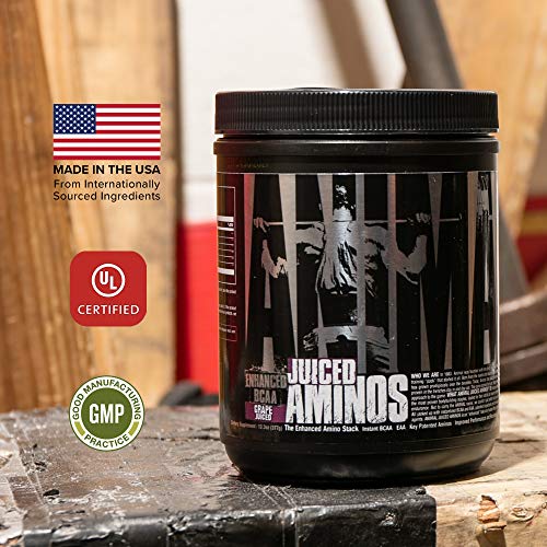 Animal Juiced Aminos - 6g BCAA/EAA Matrix Plus 4g Amino Acid Blend for Recovery and Improved Performance - Grape- 30 Servings, 13.58 Ounce