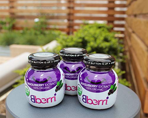 Bberri Extract (Maqui Berry 100% Organic) Pack of 6 x 2.5 fl oz