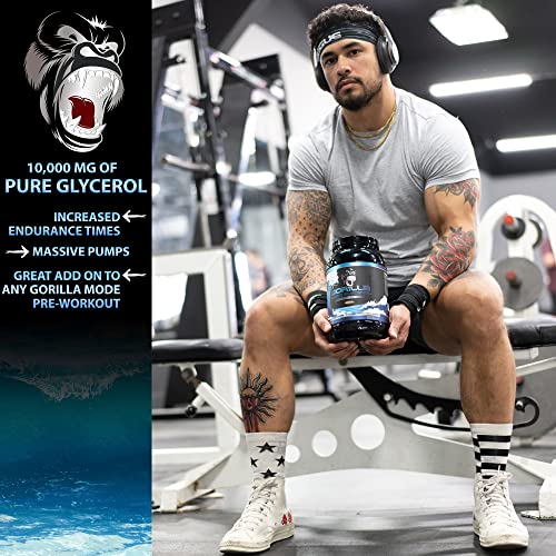 Gorilla Mode Glycerol Pre-Workout - Hydrating Pre-Workout Formula for Intense Pumps · Intramuscular Hyper-Hydration · Increased Power & Endurance / 1270 Grams (Fruit Punch)