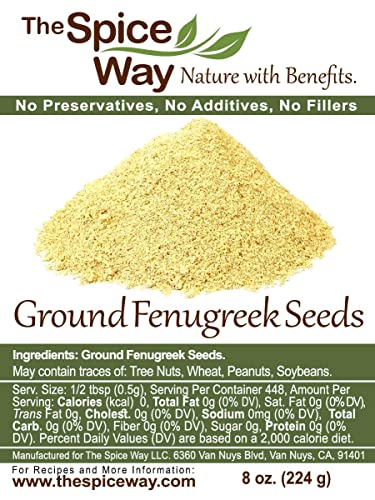 The Spice Way Fenugreek - ground ( 8 oz ) great for Indian curry seasoning