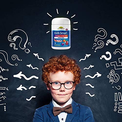 Real Health Kids Smart Trios Omega-3 Fish Oil Chewable Supplements, 60 Count